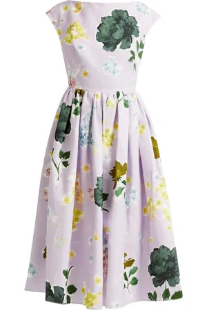 Erdem Abito midi con scollo a barca