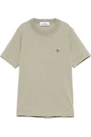 Stone Island T-shirt con applicazione Compass