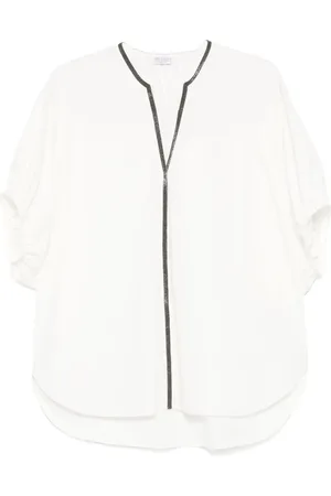 Brunello Cucinelli Blusa con catena Monili