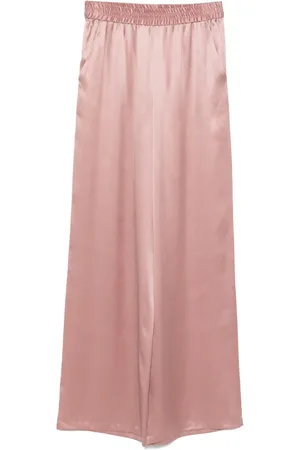 ELEVENTY Pantaloni dritti in seta