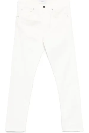 LARDINI Jeans con abbottonatura goffrata