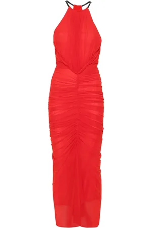 MUGLER Abito lungo con ruches