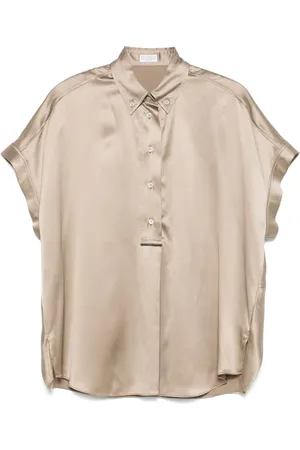 Brunello Cucinelli Blusa in raso