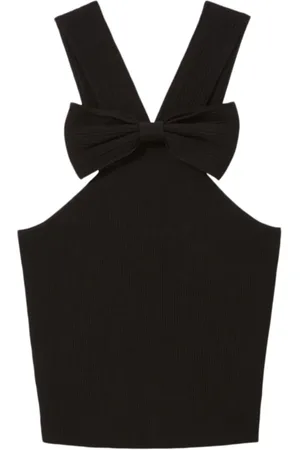 Claudie Pierlot Top crop con fiocco