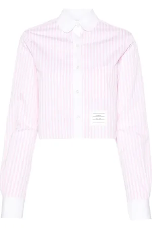 Thom Browne Camicia crop a righe