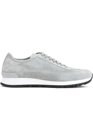 JOHN LOBB Sneakers con inserti in pelle scamosciata