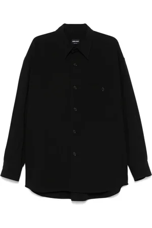 Giorgio Armani Giacca-camicia in lana vergine con tasche