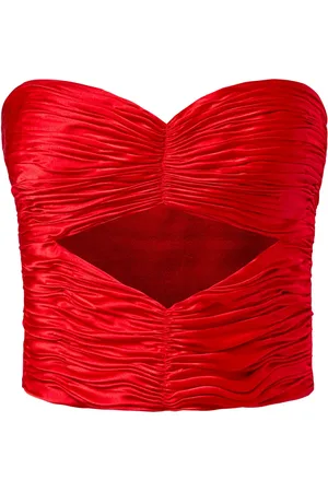 Alejandra Alonso Rojas Top bustier con dettaglio cut-out