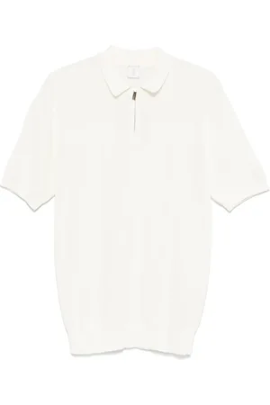 ELEVENTY Polo in cotone con ricamo logo