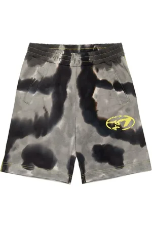 Diesel Shorts denim con stampa