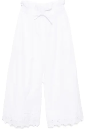 Simone Rocha Pantaloni crop con ruches