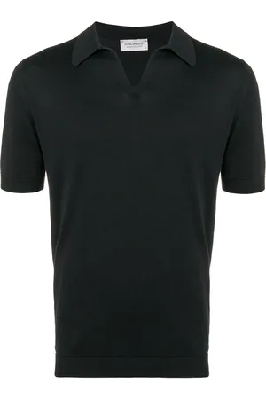 JOHN SMEDLEY Polo con collo aperto