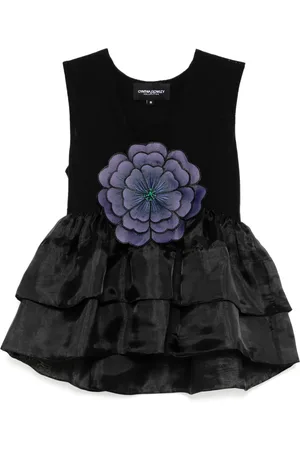 Cynthia Rowley Top a fiori in organza