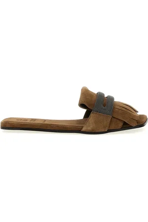 Brunello Cucinelli Sandali slides Monile