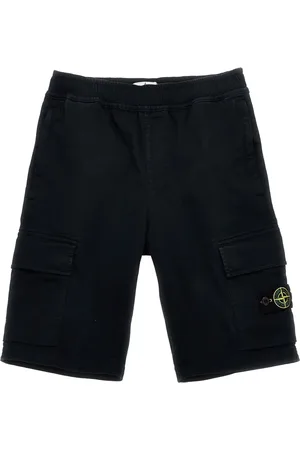 Stone Island Shorts sportivi con applicazione Compass