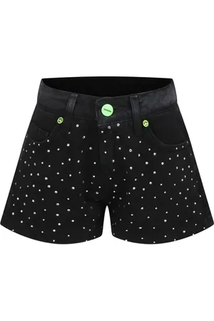 BARROW Shorts denim con strass