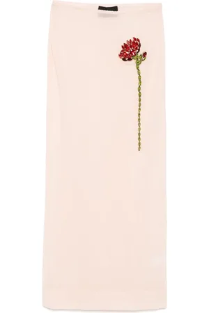 Simone Rocha Gonna dritta semi trasparente