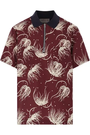 SACAI Polo con stampa grafica