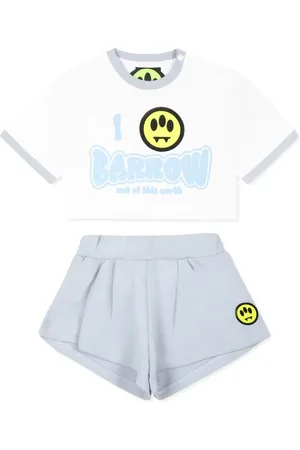 BARROW Set top e shorts con stampa