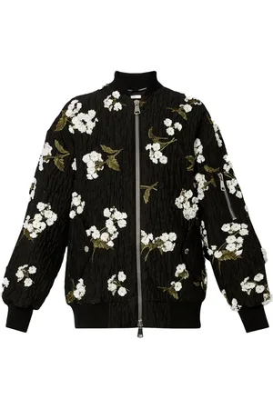 Erdem Bomber con applicazione a fiori
