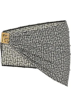 Balmain Pareo con stampa PB Labyrinth