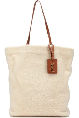Saint Laurent Borsa tote North South in shearling 2018