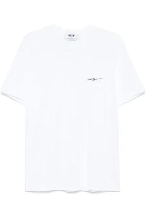 Msgm T-shirt con logo ricamato