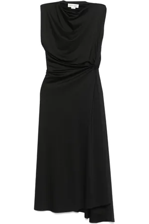 Victoria Beckham Abito midi asimmetrico drappeggiato