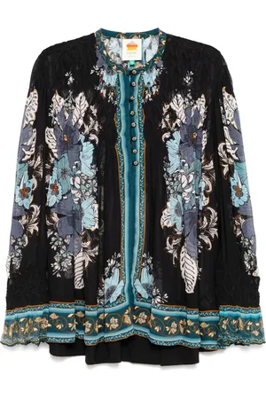 Farm Rio Blusa Blossom Tapestry