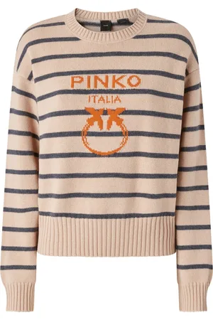 Pinko Maglione con motivo Love Birds a intarsi