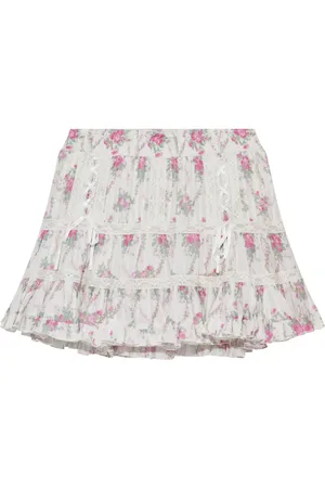 LOVESHACKFANCY Minigonna con stampa rose