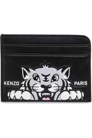 Kenzo Portacarte Varsity in pelle