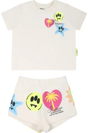 BARROW Set top e shorts con stampa