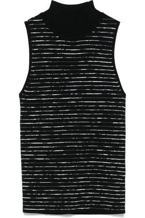 DKNY Top a coste in maglia