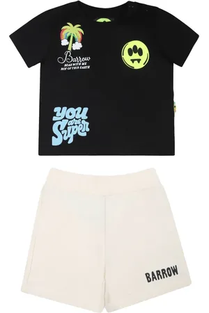 BARROW Set top e shorts con stampa