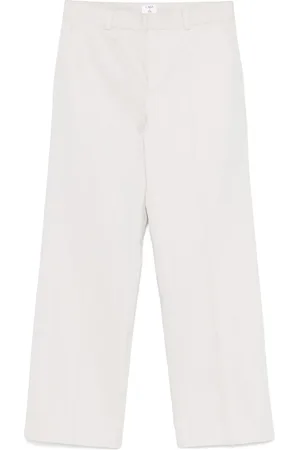 Casablanca Pantaloni in gabardine con motivo ondulato