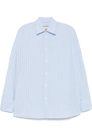 Plan C Camicia in popeline a righe