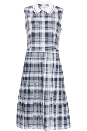 Thom Browne Gonna plissettata a quadri