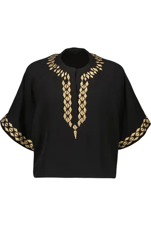 YVES SALOMON Blusa in seta con ricamo