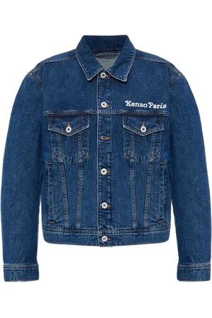 Kenzo Giacca denim con ricamo