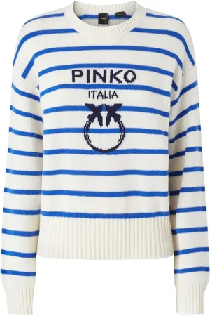 Pinko Maglione con motivo Love Birds a intarsi