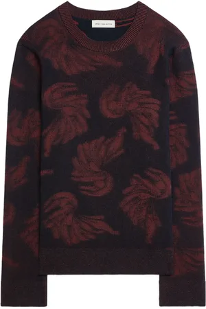 DRIES VAN NOTEN Maglione con motivo jacquard