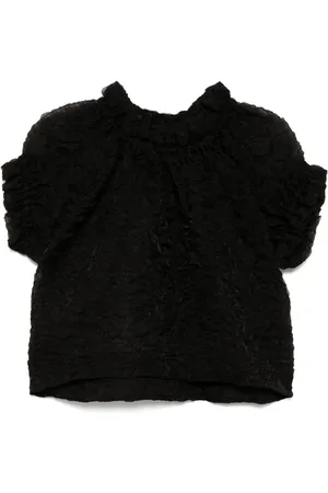 Simone Rocha Top con design arricciato