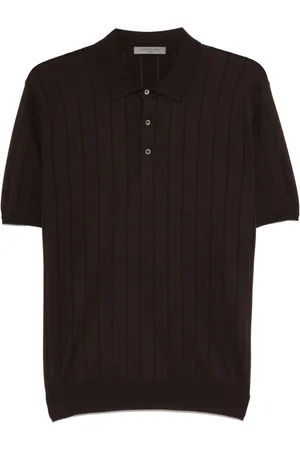corneliani Polo in cotone con ricamo logo