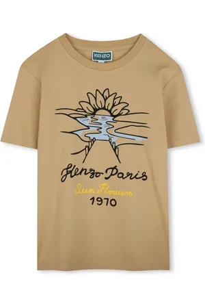 Kenzo T-shirt Sun Flowers con stampa