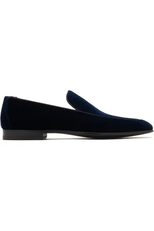 Magnanni Mocassini in pelle scamosciata e velluto