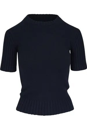 Khaite T-shirt in maglia a coste