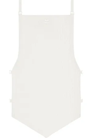 Courrèges Top corto a coste