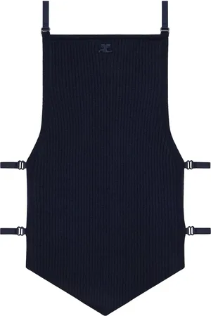 Courrèges Canotta con dettaglio lingerie