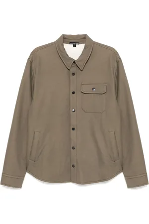 James Perse Giacca-camicia con fodera in sherpa
